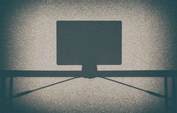 shadow-photo-of-monitor-on-desk
