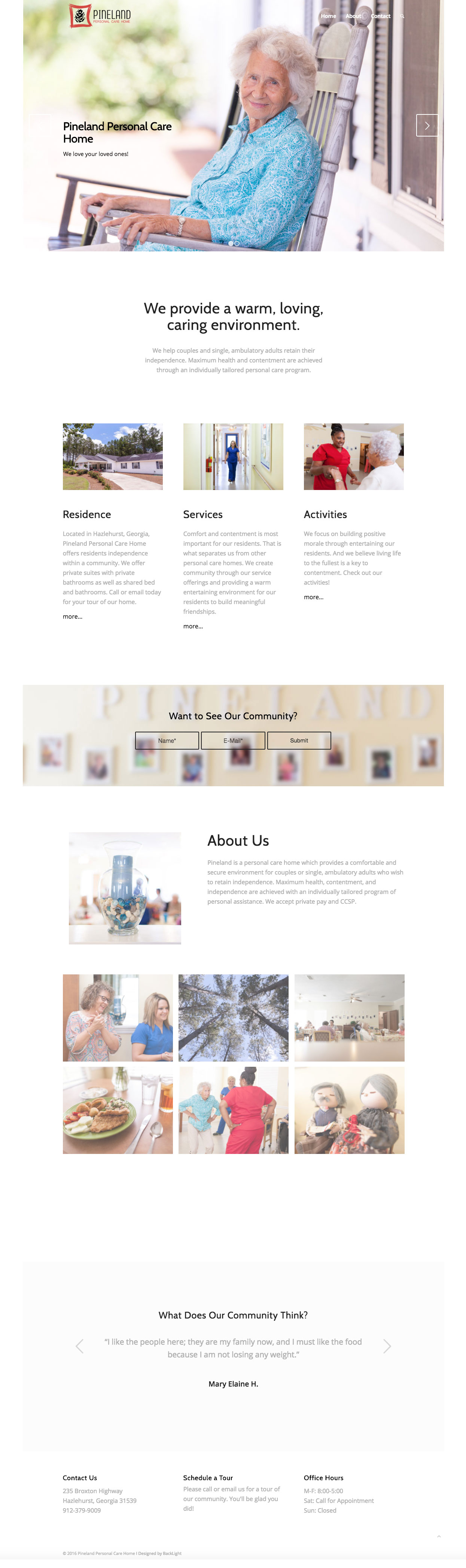 web-design-commercial-photogrpahy-pineland-personal-care-home